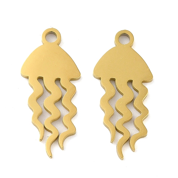 PandaHall Ion Plating(IP) 304 Stainless Steel Pendants, Laser Cut, Jellyfish Charm, Golden, 19x8.5x1mm, Hole: 1.6mm 304 Stainless Steel...
PandaHall Ion Plating(IP) 304 Stainless Steel Pendants, Laser Cut, Jellyfish Charm, Golden, 19x8.5x1mm, Hole: 1.6mm 304 Stainless Steel...