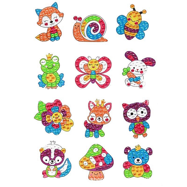 PandaHall DIY Animal & Mushroom & Sakura Diamond Painting Sticker Kits, including Self Adhesive Sticker, Resin Rhinestones, Diamond Sticky..., Multicolor
PandaHall DIY Animal & Mushroom & Sakura Diamond Painting Sticker Kits, including Self Adhesive Sticker, Resin Rhinestones, Diamond Sticky..., Multicolor