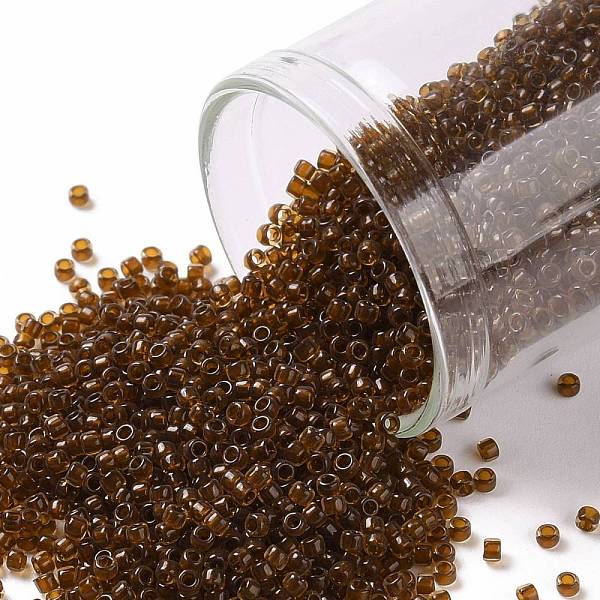 PandaHall TOHO Round Seed Beads, Japanese Seed Beads, (2152) Transparent Dark Golden Amber, 15/0, 1.5mm, Hole: 0.7mm, about 3000pcs/bottle..., Brown
PandaHall TOHO Round Seed Beads, Japanese Seed Beads, (2152) Transparent Dark Golden Amber, 15/0, 1.5mm, Hole: 0.7mm, about 3000pcs/bottle..., Brown
