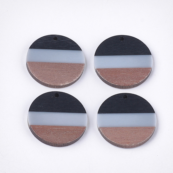 PandaHall Tri-color Resin & Walnut Wood Pendants, Flat Round, Black, 28x3.5mm, Hole: 2mm Resin+Wood Flat Round Black
PandaHall Tri-color Resin & Walnut Wood Pendants, Flat Round, Black, 28x3.5mm, Hole: 2mm Resin+Wood Flat Round Black