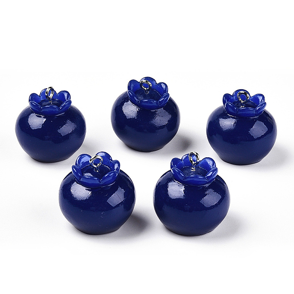 PandaHall Opaque Resin Fruit Pendants, Blueberry Charms with Platinum Plated Iron Loops, Dark Blue, 21.5~22.5x21~22mm, Hole: 2mm Iron+Resin...
PandaHall Opaque Resin Fruit Pendants, Blueberry Charms with Platinum Plated Iron Loops, Dark Blue, 21.5~22.5x21~22mm, Hole: 2mm Iron+Resin...