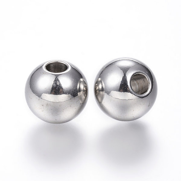 PandaHall 304 Stainless Steel Beads, Round, Stainless Steel Color, 12x11mm, Hole: 4mm 304 Stainless Steel Round
PandaHall 304 Stainless Steel Beads, Round, Stainless Steel Color, 12x11mm, Hole: 4mm 304 Stainless Steel Round