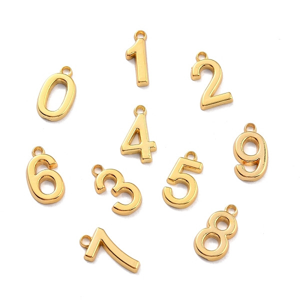 PandaHall Alloy Pendants, Cadmium Free & Lead Free, Golden, Number, Number, 18x6.5~10x2.1mm, Hole: 2.4mm Alloy Number
PandaHall Alloy Pendants, Cadmium Free & Lead Free, Golden, Number, Number, 18x6.5~10x2.1mm, Hole: 2.4mm Alloy Number