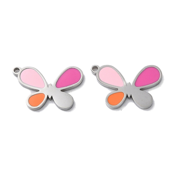 PandaHall 304 Stainless Steel Pendants, with Enamel, Butterfly Charm, Stainless Steel Color, 11x17x1.5mm, Hole: 1.2mm Stainless Steel+Enamel...
PandaHall 304 Stainless Steel Pendants, with Enamel, Butterfly Charm, Stainless Steel Color, 11x17x1.5mm, Hole: 1.2mm Stainless Steel+Enamel...