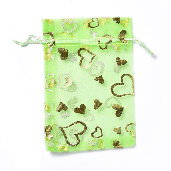 PandaHall Organza Drawstring Jewelry Pouches, Wedding Party Gift Bags, Rectangle with Gold Stamping Heart Pattern, Pale Green, 15x10x0.11cm...
PandaHall Organza Drawstring Jewelry Pouches, Wedding Party Gift Bags, Rectangle with Gold Stamping Heart Pattern, Pale Green, 15x10x0.11cm...