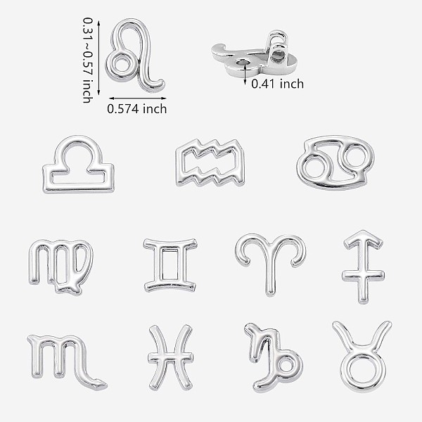 PandaHall 36Pcs Alloy Pendants, 12 Constellation Charms, Zodiac Sign Charms, for Jewelry Necklace Bracelet Earring Making Crafts, Platinum...
PandaHall 36Pcs Alloy Pendants, 12 Constellation Charms, Zodiac Sign Charms, for Jewelry Necklace Bracelet Earring Making Crafts, Platinum...