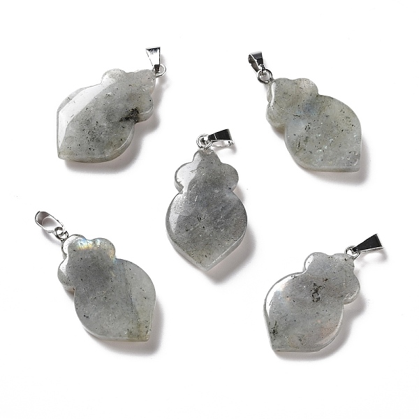 PandaHall Natural Labradorite Pendants, with Platinum Tone Brass Findings, Leaf, 29~31x16~17x3~6mm, Hole: 2x6mm Labradorite Leaf
PandaHall Natural Labradorite Pendants, with Platinum Tone Brass Findings, Leaf, 29~31x16~17x3~6mm, Hole: 2x6mm Labradorite Leaf