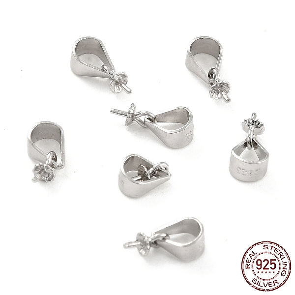 PandaHall Rhodium Plated 925 Sterling Silver Peg Bails, Snap on Bail with Peg Bails, Flower, Platinum, 10x4.5x3.5mm, Pin: 0.5mm Sterling...
PandaHall Rhodium Plated 925 Sterling Silver Peg Bails, Snap on Bail with Peg Bails, Flower, Platinum, 10x4.5x3.5mm, Pin: 0.5mm Sterling...