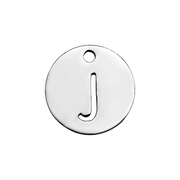 PandaHall 201 Stainless Steel Charms, Flat Round with Letter, Stainless Steel Color, Letter.J, 12x1mm, Hole: 1.5mm 201 Stainless Steel...
PandaHall 201 Stainless Steel Charms, Flat Round with Letter, Stainless Steel Color, Letter.J, 12x1mm, Hole: 1.5mm 201 Stainless Steel...