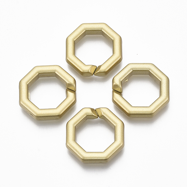 PandaHall Spray Painted CCB Plastic Linking Rings, Quick Link Connectors, For Jewelry Cross Chains Making, Octagon, Faceted, Gold, 25x25x6mm...
PandaHall Spray Painted CCB Plastic Linking Rings, Quick Link Connectors, For Jewelry Cross Chains Making, Octagon, Faceted, Gold, 25x25x6mm...