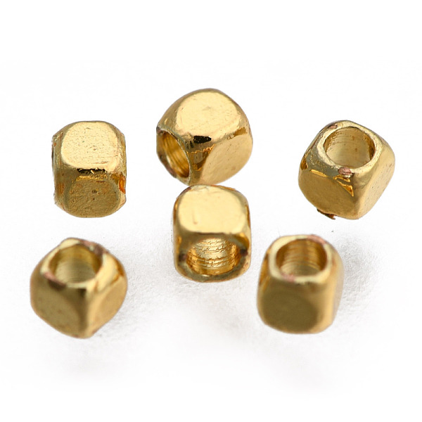 PandaHall Rack Plating Brass Spacer Beads, Long-Lasting Plated, Cube, Real 18K Gold Plated, 1.8x1.8x1.8mm, Hole: 1.2mm Brass Cube
PandaHall Rack Plating Brass Spacer Beads, Long-Lasting Plated, Cube, Real 18K Gold Plated, 1.8x1.8x1.8mm, Hole: 1.2mm Brass Cube