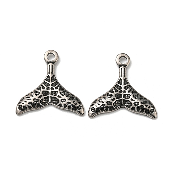 PandaHall 304 Stainless Steel Pendants, Whale Tail Charms, Antique Silver, 25x25x3mm, Hole: 3mm 304 Stainless Steel Fish
PandaHall 304 Stainless Steel Pendants, Whale Tail Charms, Antique Silver, 25x25x3mm, Hole: 3mm 304 Stainless Steel Fish