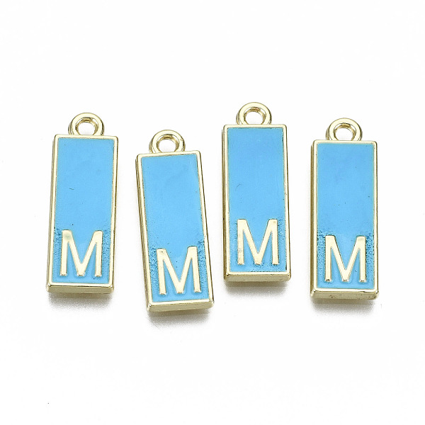PandaHall Alloy Enamel Pendants, Cadmium Free & Lead Free, Rectangle with Initial Letters, Light Gold, Letter.M, 23.5x8x2mm, Hole: 1.8mm...
PandaHall Alloy Enamel Pendants, Cadmium Free & Lead Free, Rectangle with Initial Letters, Light Gold, Letter.M, 23.5x8x2mm, Hole: 1.8mm...