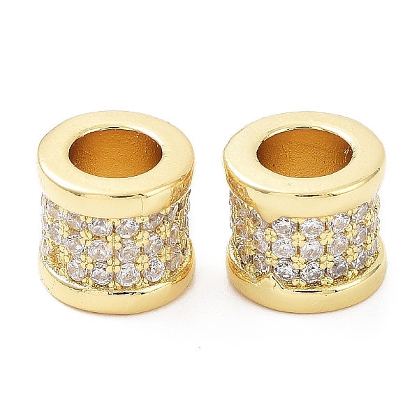 PandaHall Rack Plating Brass Micro Pave Clear Cubic Zirconia European Beads, Column Cadmium Free & Lead Free, Column, Real 18K Gold Plated...
PandaHall Rack Plating Brass Micro Pave Clear Cubic Zirconia European Beads, Column Cadmium Free & Lead Free, Column, Real 18K Gold Plated...