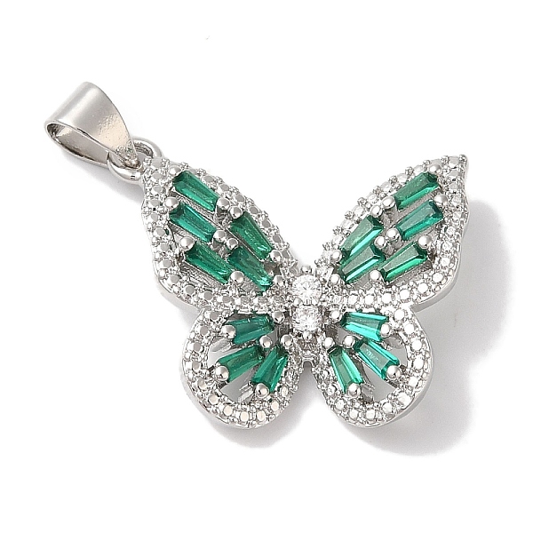 PandaHall Rack Plating Brass & Cubic Zirconia Pendants, Cadmium Free & Lead Free, Long-Lasting Plated, Butterfly, Green, 20x22x3mm, Hole...
PandaHall Rack Plating Brass & Cubic Zirconia Pendants, Cadmium Free & Lead Free, Long-Lasting Plated, Butterfly, Green, 20x22x3mm, Hole...