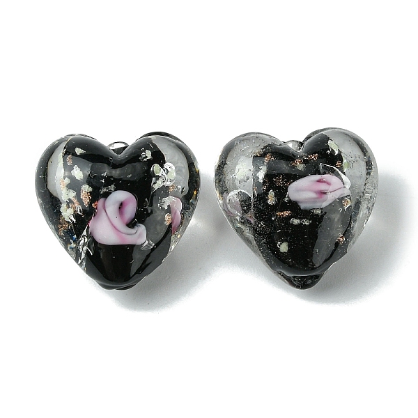 PandaHall Luminous Handmade Gold Sand Lampwork Beads, Glow in the Dark, Heart, Black, 20.5x20.5x12mm, Hole: 1.6mm Lampwork Heart Black
PandaHall Luminous Handmade Gold Sand Lampwork Beads, Glow in the Dark, Heart, Black, 20.5x20.5x12mm, Hole: 1.6mm Lampwork Heart Black