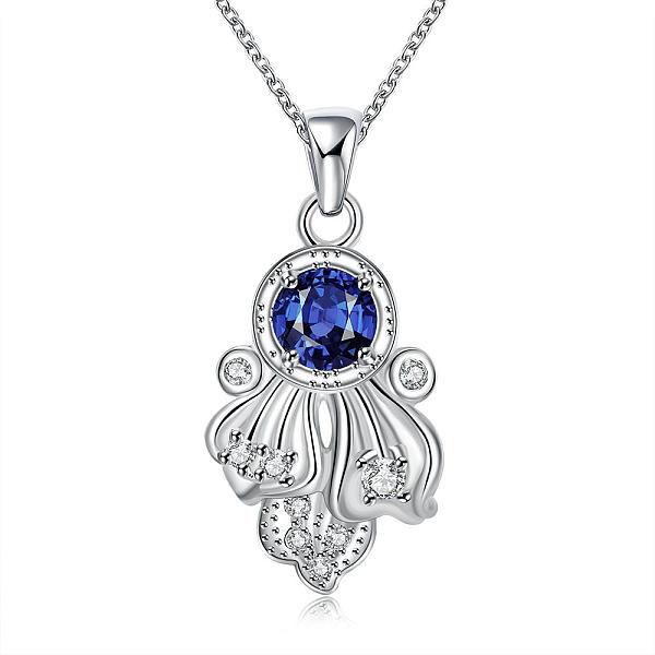 PandaHall Silver Plated Brass Fish Pendant Necklaces for Women, with Cable Chains, Blue, 18 inch Cubic Zirconia Blue
PandaHall Silver Plated Brass Fish Pendant Necklaces for Women, with Cable Chains, Blue, 18 inch Cubic Zirconia Blue