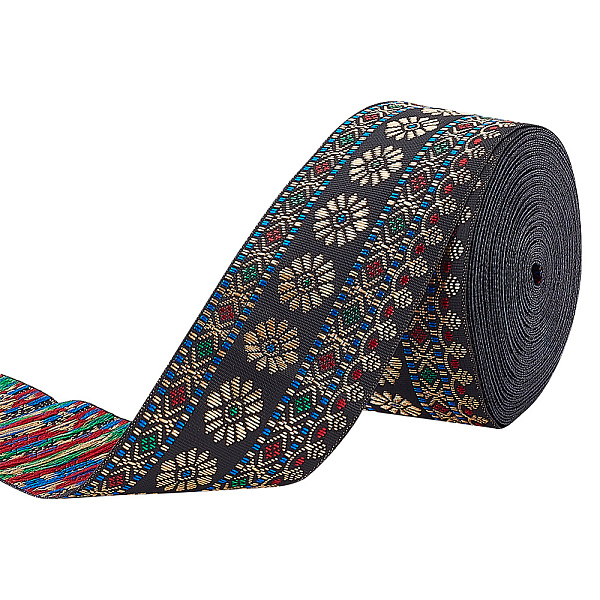 PandaHall 7M Flat Ethnic Style Polyester Ribbons, for Sewing Decoration, Colorful, 1-5/8 inch(40mm), about 7.66 Yards(7m)/Roll Polyester...
PandaHall 7M Flat Ethnic Style Polyester Ribbons, for Sewing Decoration, Colorful, 1-5/8 inch(40mm), about 7.66 Yards(7m)/Roll Polyester...