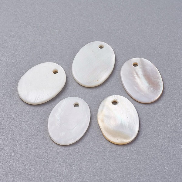 PandaHall Freshwater Shell Pendants, Oval, 19~20x14~15x2mm, Hole: 2mm Freshwater Shell Oval
PandaHall Freshwater Shell Pendants, Oval, 19~20x14~15x2mm, Hole: 2mm Freshwater Shell Oval