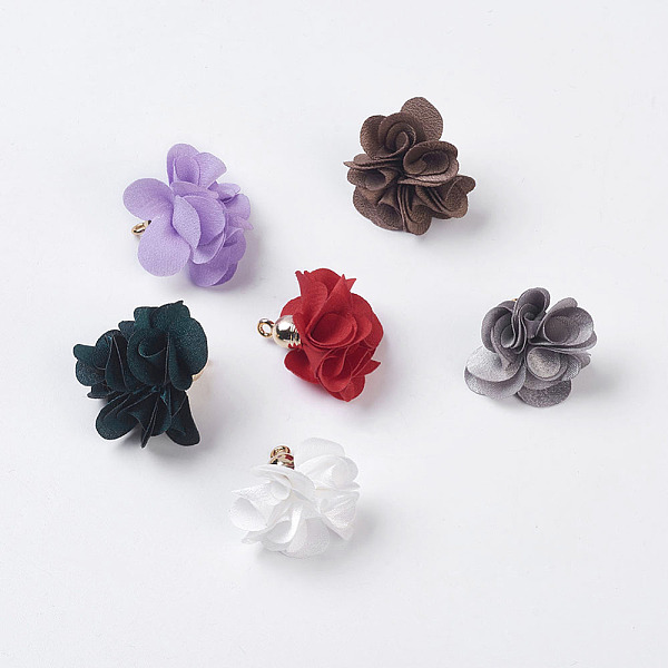 PandaHall Cloth Pendant Decorations, with Acrylic Findings, Flower, Mixed Color, 25~30x28~35mm, Hole: 2mm Cloth Flower Multicolor
PandaHall Cloth Pendant Decorations, with Acrylic Findings, Flower, Mixed Color, 25~30x28~35mm, Hole: 2mm Cloth Flower Multicolor