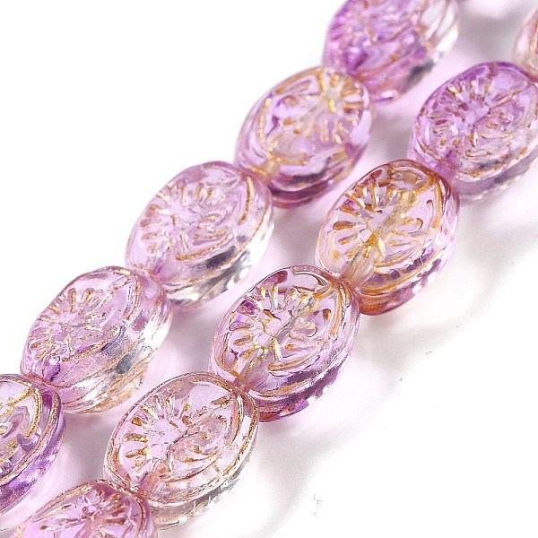 PandaHall Transparent Glass Beads Strands, Oval, Blue Violet, 11x8x5.5mm, Hole: 1mm, about 32pcs/strand, 13.78 inch(35cm) Glass Oval
PandaHall Transparent Glass Beads Strands, Oval, Blue Violet, 11x8x5.5mm, Hole: 1mm, about 32pcs/strand, 13.78 inch(35cm) Glass Oval