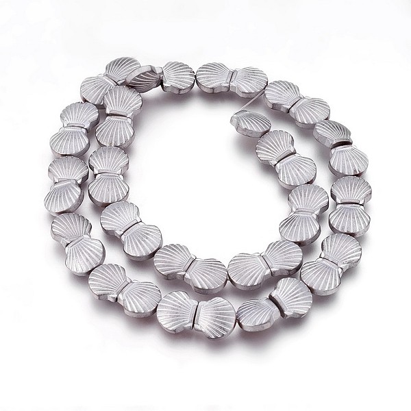 PandaHall Electroplated Non-magnetic Synthetic Hematite Beads Strands, Frosted, Shell, Platinum Plated, 10.5x10x4mm, Hole: 1mm, about...
PandaHall Electroplated Non-magnetic Synthetic Hematite Beads Strands, Frosted, Shell, Platinum Plated, 10.5x10x4mm, Hole: 1mm, about...