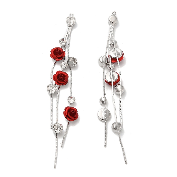 PandaHall Platinum Brass with Glass Rhinestone Tassel Big Pendants, Acrylic Flower Charms, Red, 85mm, Hole: 1mm Brass Red
PandaHall Platinum Brass with Glass Rhinestone Tassel Big Pendants, Acrylic Flower Charms, Red, 85mm, Hole: 1mm Brass Red