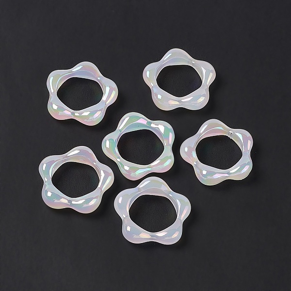 PandaHall Opaque Acrylic Linking Rings, Flower, AB Color Plated, White, 27x28x6.5mm, Inner Diameter: 17.5mm Acrylic Flower White
PandaHall Opaque Acrylic Linking Rings, Flower, AB Color Plated, White, 27x28x6.5mm, Inner Diameter: 17.5mm Acrylic Flower White