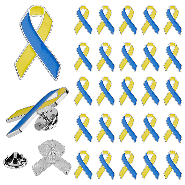 PandaHall SUPERFINDINGS 40Pcs Solidarity Peace Awareness Ribbon Enamel Pins, Platinum Tone Alloy Brooches for Backpack Clothes, Blue...
PandaHall SUPERFINDINGS 40Pcs Solidarity Peace Awareness Ribbon Enamel Pins, Platinum Tone Alloy Brooches for Backpack Clothes, Blue...