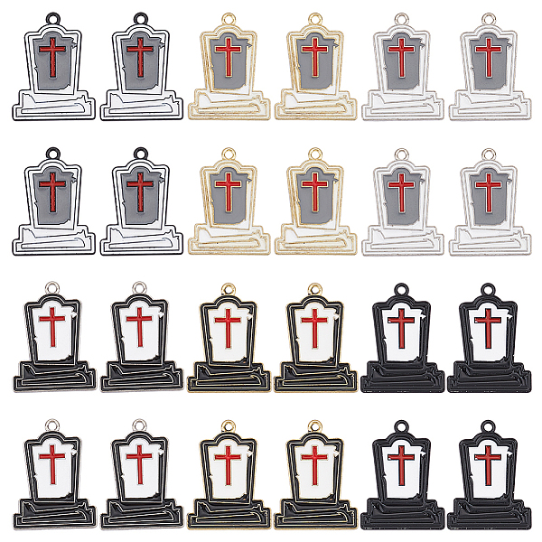 PandaHall SUNNYCLUE 36Pcs 6 Styles Halloween Theme Rack Plating Spray Painted Alloy Enamel Pendants, Tomb with Cross Charms, Mixed Color..., Multicolor
PandaHall SUNNYCLUE 36Pcs 6 Styles Halloween Theme Rack Plating Spray Painted Alloy Enamel Pendants, Tomb with Cross Charms, Mixed Color..., Multicolor
