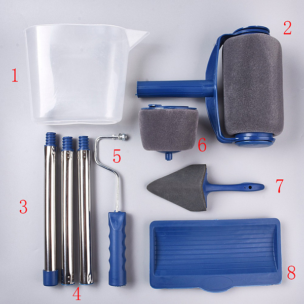 PandaHall Paint Roller Brush Kit, with Paint Runner Pro Brush, Wall Printing Brush, Telescopic Poles, For Home Office Room, Marine Blue...
PandaHall Paint Roller Brush Kit, with Paint Runner Pro Brush, Wall Printing Brush, Telescopic Poles, For Home Office Room, Marine Blue...