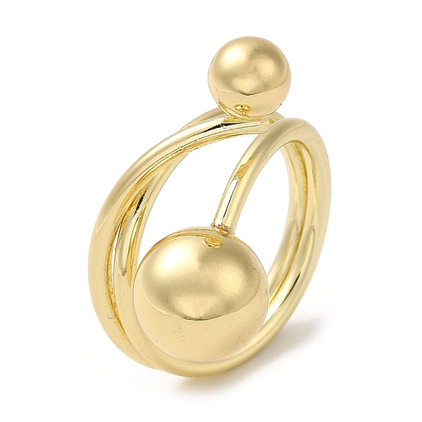 PandaHall Brass Wire Layer Wrap Ring, Ball Ring for Women, Real 18K Gold Plated, 3.5~17mm, Inner Diameter: 17.3mm Brass Round
PandaHall Brass Wire Layer Wrap Ring, Ball Ring for Women, Real 18K Gold Plated, 3.5~17mm, Inner Diameter: 17.3mm Brass Round