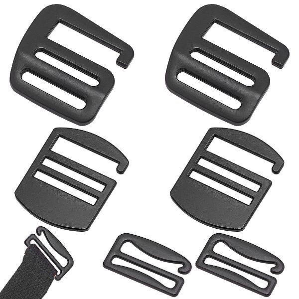 PandaHall WADORN 6Pcs 3 Style Zinc Alloy Adjustable Buckles, for Bag Buckle Accessories Makings, 9-shaped, Electrophoresis Black...
PandaHall WADORN 6Pcs 3 Style Zinc Alloy Adjustable Buckles, for Bag Buckle Accessories Makings, 9-shaped, Electrophoresis Black...