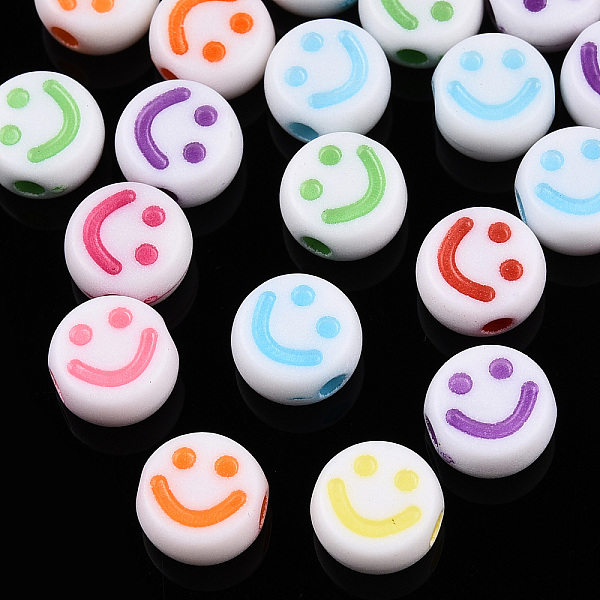 PandaHall Opaque Craft Acrylic Beads, Flat Round with Smiling Face, Mixed Color, 7x3.5mm, Hole: 1.5mm Acrylic Smiling Face Multicolor
PandaHall Opaque Craft Acrylic Beads, Flat Round with Smiling Face, Mixed Color, 7x3.5mm, Hole: 1.5mm Acrylic Smiling Face Multicolor