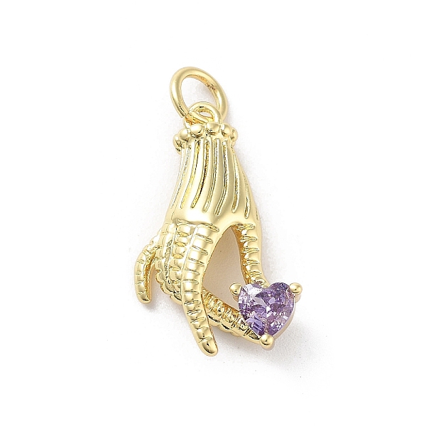 PandaHall Rack Plating Palm Brass Micro Pave Cubic Zirconia Pendants, Cadmium Free & Lead Free, Long-Lasting Plated, Real 18K Gold Plated..., Purple
PandaHall Rack Plating Palm Brass Micro Pave Cubic Zirconia Pendants, Cadmium Free & Lead Free, Long-Lasting Plated, Real 18K Gold Plated..., Purple