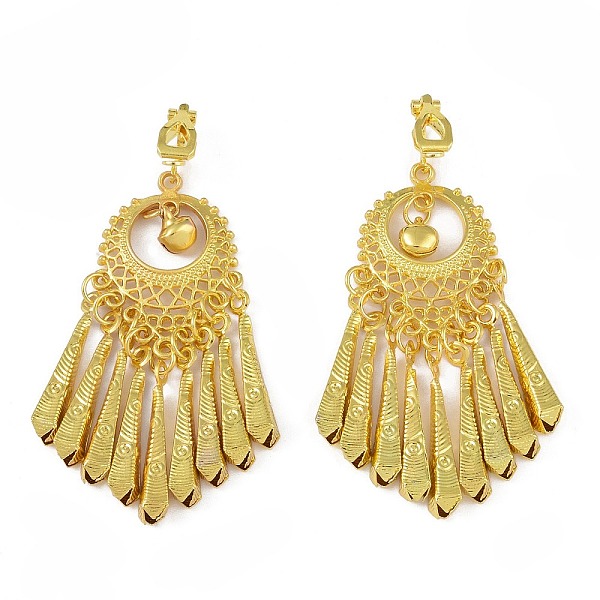 PandaHall Bohemia Zinc Alloy Clip-on Earrings, Chandelier Earrings for Women, Golden, 69x24mm Alloy
PandaHall Bohemia Zinc Alloy Clip-on Earrings, Chandelier Earrings for Women, Golden, 69x24mm Alloy