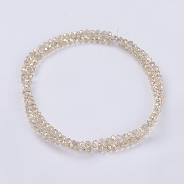 PandaHall Electroplate Glass Beads Strands, Full Rainbow Plated, Faceted, Rondelle, PeachPuff, 3~3.5x2~2.5mm, Hole: 0.8mm, about..., Brown
PandaHall Electroplate Glass Beads Strands, Full Rainbow Plated, Faceted, Rondelle, PeachPuff, 3~3.5x2~2.5mm, Hole: 0.8mm, about..., Brown