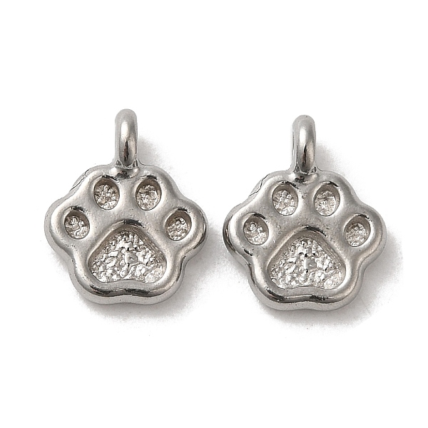 PandaHall 304 Stainless Steel Charms, Paw Print Charm, Stainless Steel Color, 11.5x9x3.5mm, Hole: 1.6mm 304 Stainless Steel Paw Print
PandaHall 304 Stainless Steel Charms, Paw Print Charm, Stainless Steel Color, 11.5x9x3.5mm, Hole: 1.6mm 304 Stainless Steel Paw Print