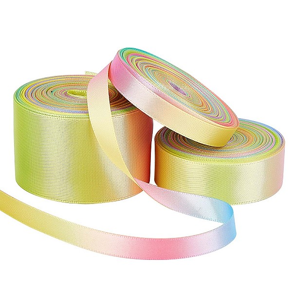 PandaHall Gorgecraft 30 Yards 3 Styles Rainbow Gradient Polyester Ribbon, Double Face Satin Ribbon, for Crafts Gift Wrapping, Party..., Multicolor
PandaHall Gorgecraft 30 Yards 3 Styles Rainbow Gradient Polyester Ribbon, Double Face Satin Ribbon, for Crafts Gift Wrapping, Party..., Multicolor