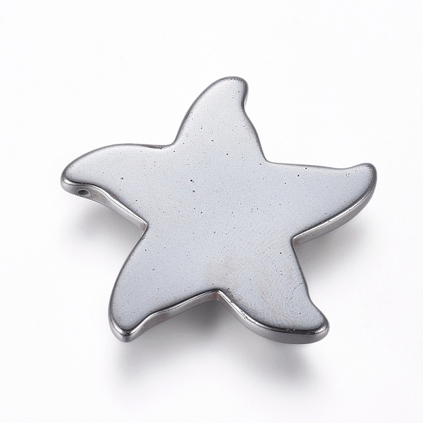 PandaHall Non-magnetic Synthetic Hematite Pendants, Starfish/Sea Stars, 41.5x41x6.5mm, Hole: 1.2mm Non-magnetic Hematite Starfish
PandaHall Non-magnetic Synthetic Hematite Pendants, Starfish/Sea Stars, 41.5x41x6.5mm, Hole: 1.2mm Non-magnetic Hematite Starfish
