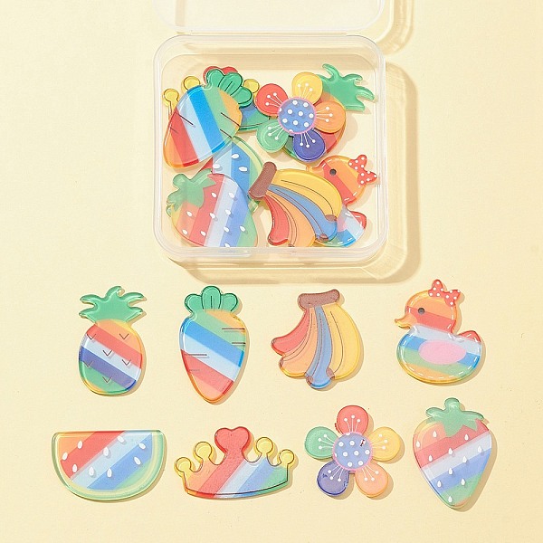 PandaHall 16Pcs 8 Style Acrylic Cabochons, Suitable for Hair Pins, Hair Accessories and Clothing for Decoration, Mixed Shapes, Mixed Color..., Multicolor
PandaHall 16Pcs 8 Style Acrylic Cabochons, Suitable for Hair Pins, Hair Accessories and Clothing for Decoration, Mixed Shapes, Mixed Color..., Multicolor