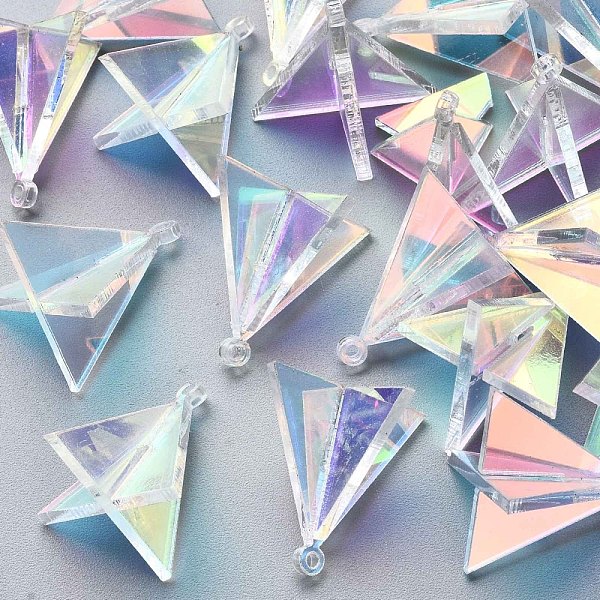 PandaHall Transparent Acrylic Pendants, Laser Style, 3D Triangle, Loops, Clear, 21.5x21.5x21.5mm, Hole: 1.5mm Acrylic Triangle Clear
PandaHall Transparent Acrylic Pendants, Laser Style, 3D Triangle, Loops, Clear, 21.5x21.5x21.5mm, Hole: 1.5mm Acrylic Triangle Clear
