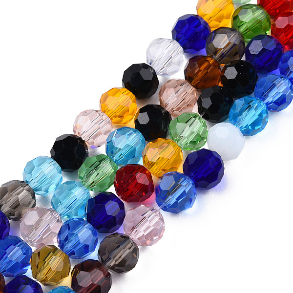 PandaHall Electroplate Transparent Glass Beads Strands, Faceted(32 Facets), Round, Blue, 6mm, Hole: 1mm, about 97~99pcs/strand, 20.59...
PandaHall Electroplate Transparent Glass Beads Strands, Faceted(32 Facets), Round, Blue, 6mm, Hole: 1mm, about 97~99pcs/strand, 20.59...