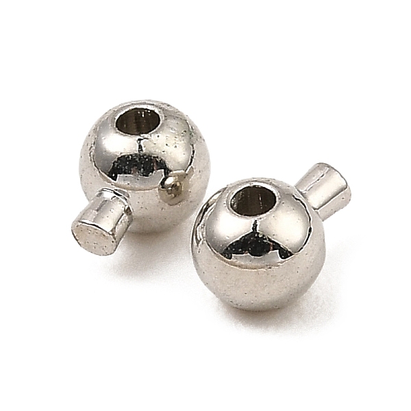 PandaHall Brass Crimp Beads, Long-Lasting Plated, Round, Platinum, 5x3.5x3.5mm, Hole: 0.9mm Brass Round
PandaHall Brass Crimp Beads, Long-Lasting Plated, Round, Platinum, 5x3.5x3.5mm, Hole: 0.9mm Brass Round