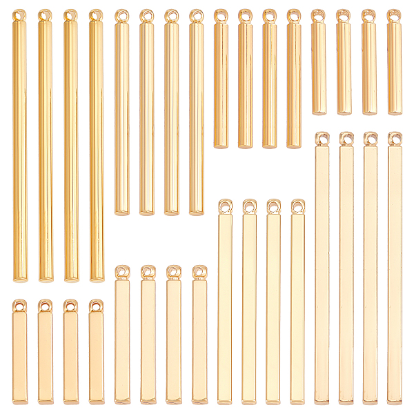 PandaHall SUNNYCLUE 1 Box 32Pcs 8 Styles Bar Charms Real 18K Gold Plated Brass Vertical Bar Pendant Stamping Blank Metal charms for jewellry...
PandaHall SUNNYCLUE 1 Box 32Pcs 8 Styles Bar Charms Real 18K Gold Plated Brass Vertical Bar Pendant Stamping Blank Metal charms for jewellry...
