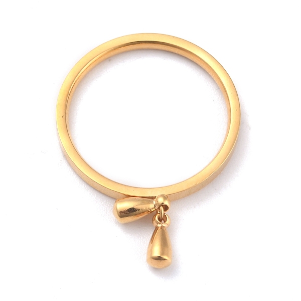 PandaHall Dual-use Items, 304 Stainless Steel Finger Rings or Pendants, Teardrop, Golden, US Size 7(17.3mm) 304 Stainless Steel
PandaHall Dual-use Items, 304 Stainless Steel Finger Rings or Pendants, Teardrop, Golden, US Size 7(17.3mm) 304 Stainless Steel