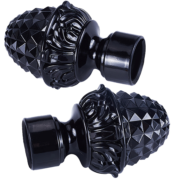 PandaHall Plastic Curtain Rod Heads, Round Drapery Pole Finials, Black, 96x63mm, Hole: 27.5x29mm Plastic Round Black
PandaHall Plastic Curtain Rod Heads, Round Drapery Pole Finials, Black, 96x63mm, Hole: 27.5x29mm Plastic Round Black