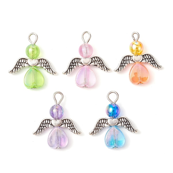 PandaHall Acrylic with Alloy Pendants, Angel, Antique Silver, 22.5x20x6mm, Hole: 2.5mm Acrylic Angel & Fairy Multicolor
PandaHall Acrylic with Alloy Pendants, Angel, Antique Silver, 22.5x20x6mm, Hole: 2.5mm Acrylic Angel & Fairy Multicolor