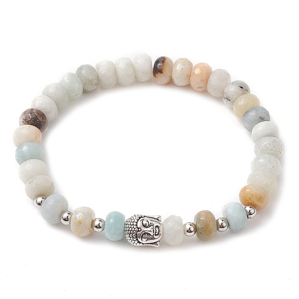 PandaHall Natural Flower Amazonite Rondelle Beaded Stretch Bracelets with Buddha Head Charm, 1/4 inch(0.8cm), Inner Diameter: 2-1/4 inch...
PandaHall Natural Flower Amazonite Rondelle Beaded Stretch Bracelets with Buddha Head Charm, 1/4 inch(0.8cm), Inner Diameter: 2-1/4 inch...