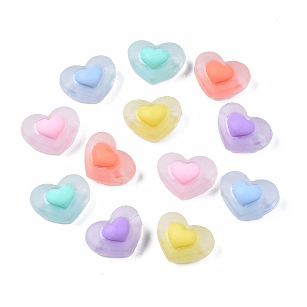 PandaHall Transparent Acrylic Beads, Frosted, Bead in Bead, Heart, Mixed Color, 13x17x10mm, Hole: 2mm, about 400pcs/500g Acrylic Heart..., Multicolor
PandaHall Transparent Acrylic Beads, Frosted, Bead in Bead, Heart, Mixed Color, 13x17x10mm, Hole: 2mm, about 400pcs/500g Acrylic Heart..., Multicolor